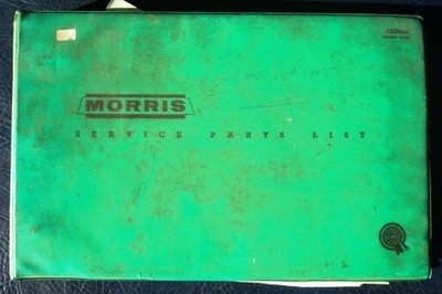 MORRIS J2/152 VAN PICK UP MINIBUS Service Parts List Catalogue 1961 #AKD 3002