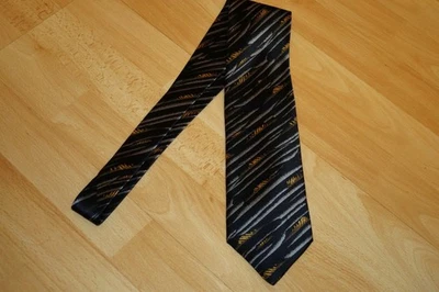 ITALO FERRETTI Seiden Krawatte schwarz Herren hand made - Bild 1 von 4