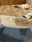 Vintage Pyrex Golden Honeysuckle 1.5 Quart Casserole Dish w/ Glass Lid 033