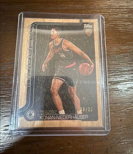 2025 Topps Basketball Wood Yanic Konan-Niederhauser #230
