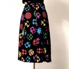 Colorful Circles - Vintage Wrap-Around Skirt M-L
