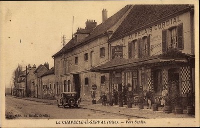 Ak La Chapelle en Serval Oise, vers Senlis, Restaurant au Relais... - 3325464
