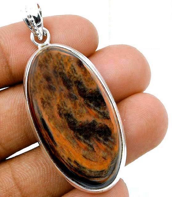 Natural Osolite 925 Solid Genuine Sterling Silver Pendant @1-3