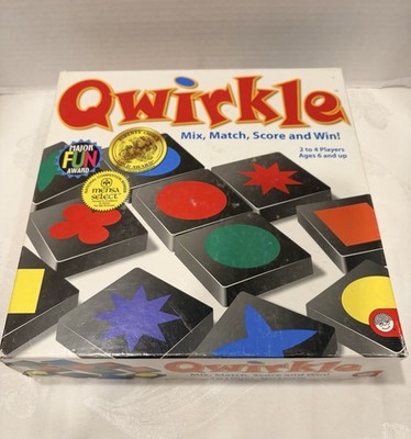 Qwirkle Board Game Complete Set MindWare Wood Tiles Family Strategy Ages 6 Plus