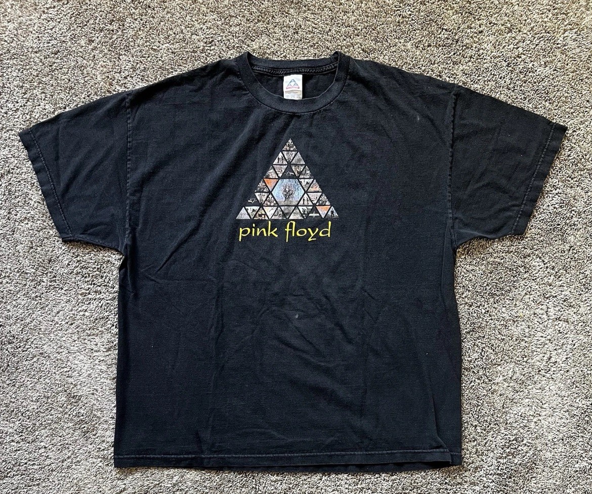 Vintage Pink Floyd Band Tee T Shirt Size 2XL Black Y2K 2005