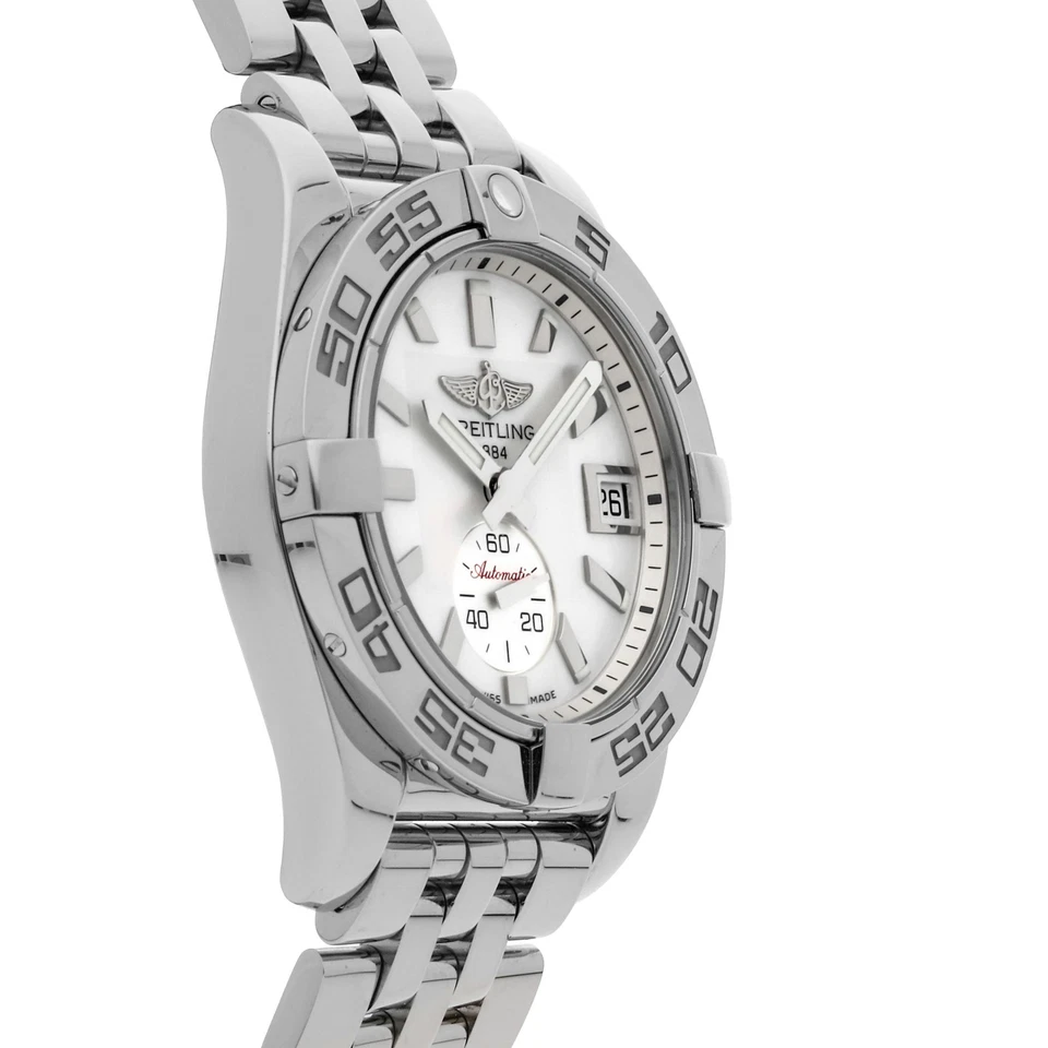 Reloj pulsera Breitling Galactic automático 36 mm acero esfera MOP fecha A3733012/A716 Foto 3 de 4