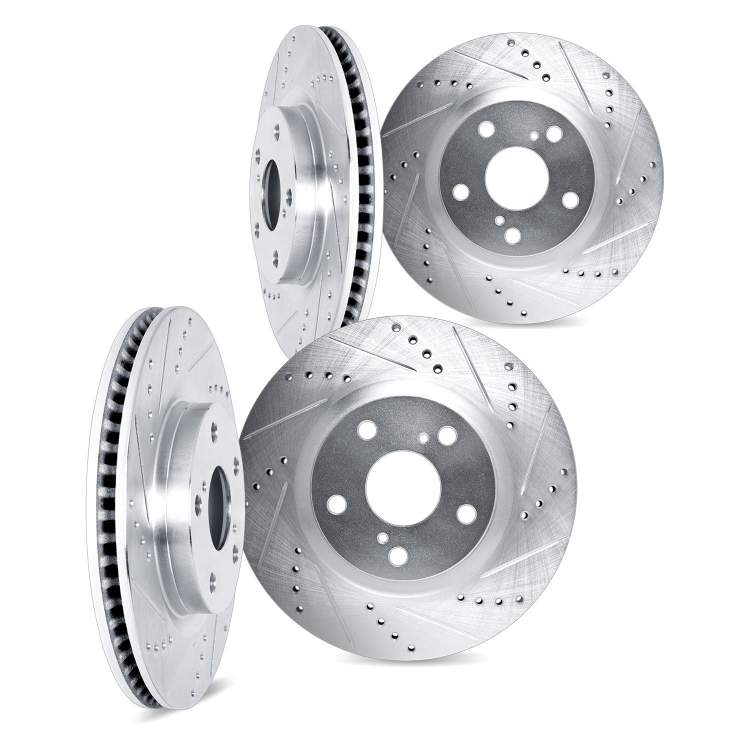 For Acura NSX 91-96 DFC Premium Drilled & Slotted Front & Rear Brake Rotor Set