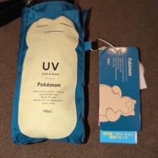 Wpc. Pok mon Collaboration Snorlax Sun and Rain Umbrella Foldable Japan Unused