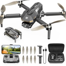 Drones with Camera for Adults 4K, Brushless Motor FPV Foldable Mini RC Drone ...
