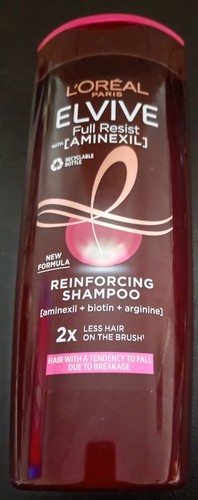 L'Oreal Paris Elvive Full Resist Reinforcing Shampoo, Aminexil, 400ml