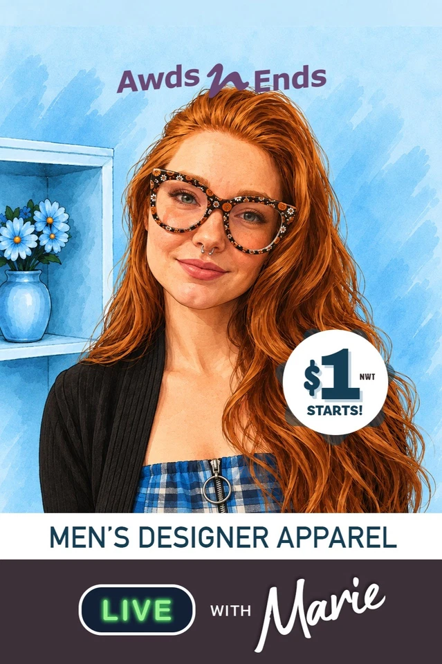 Men's Apparel w/Marie! All NWT! Designer Brand Names - All $1 Starts