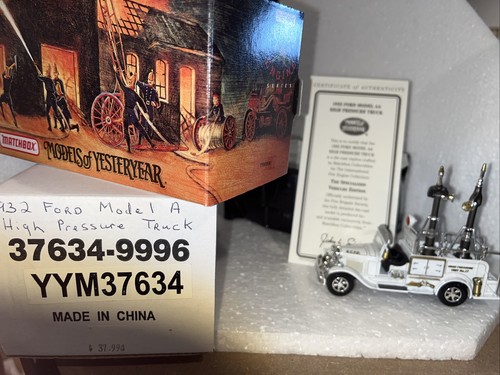 Matchbox 1932 Ford Model A High Pressure Truck YYM37634 Mint NIB - Picture 4 of 8