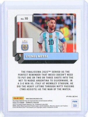 2022-23 Panini Donruss Optic LIONEL MESSI Silver Holo Prizm PSG