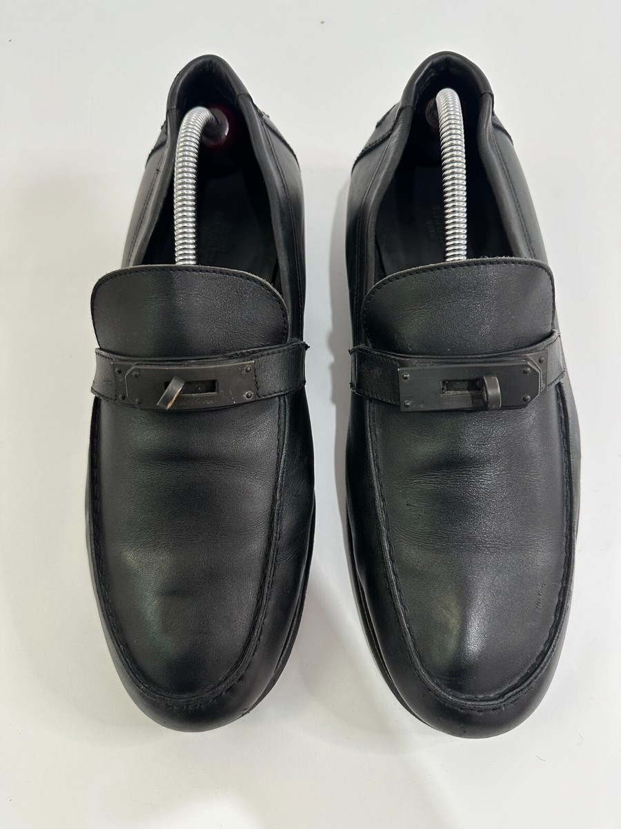 Hermes Destin Black and Gray Canvas Loafer Destin loafer - Black | Hermès Thailand main image 4