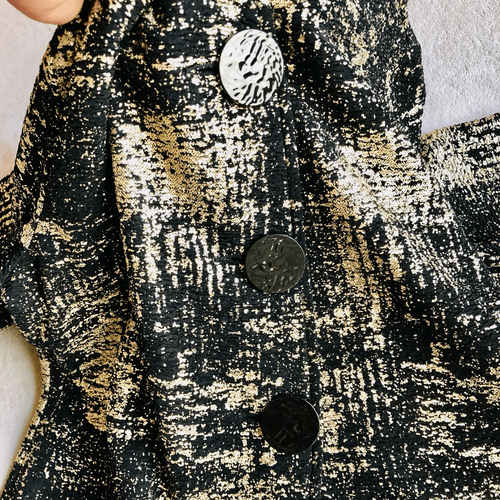 NWOT JM Collection Gold Metallic Print Jacket - Picture 8 of 15