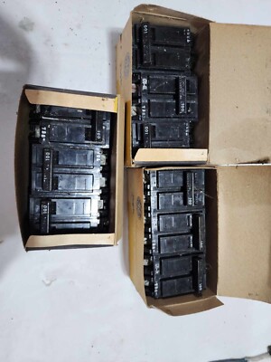G E Tqal Ac Circuit Breakers Lot Of 9 TQAL21100  100amp