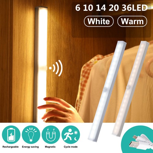 LED Unterbauleuchte Sensor Schranklampe Küche Nachtlicht mit Bewegungsmelder USB - Bild 4 von 23
