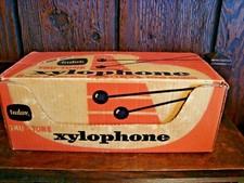 1950's tudor 8 NOTETRU-TONE XYLOPHONE IN BOX SONG BOOK-nO. 125