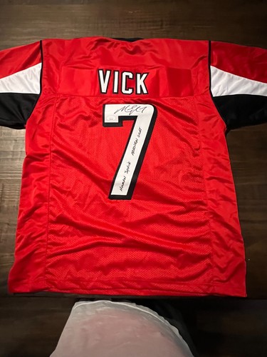 MICHAEL VICK ATLANTA FALCONS HUMAN JOYSTICK MADDEN GOAT JSA SIGNED CUSTOM JERSEY - Picture 2 of 4