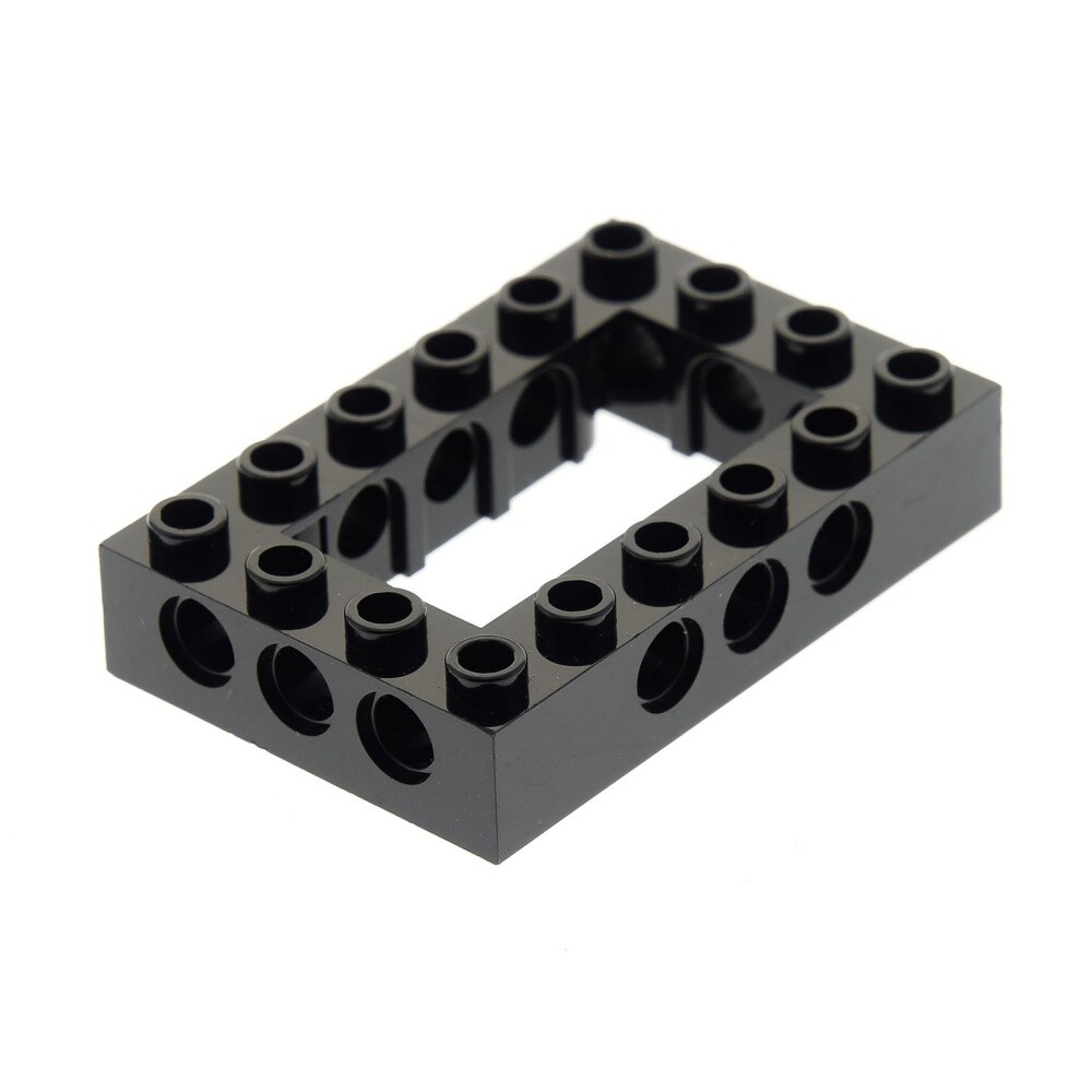 1X Lego Technic Building Brick Frame 4X6 Black Hole Beam 4144025 40344 32531