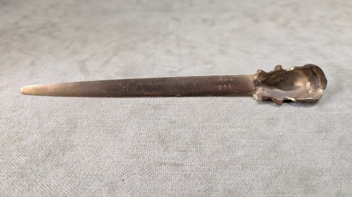 Vintage Art Nouveau Letter Opener Woman Lady Head Detail - 8.75" Made in India - Picture 10 of 11