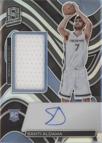 2021-22 Spectra Santi Aldama Rookie Patch ON CARD AUTO RPA FOTL