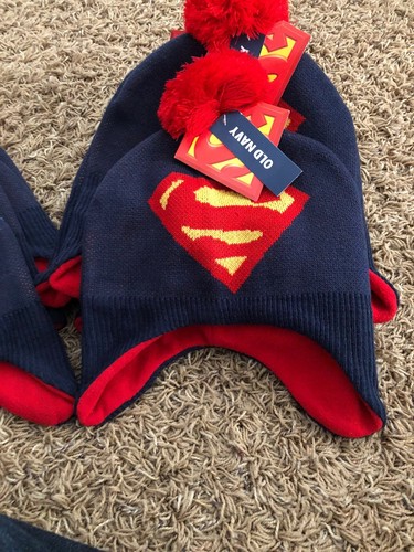 Old Navy Superman Child’s Winter Hat 12-24months - Picture 6 of 7