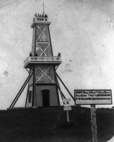 New 8x10 Civil War Photo: Observation Deck on Cemetery Hill, Gettysburg