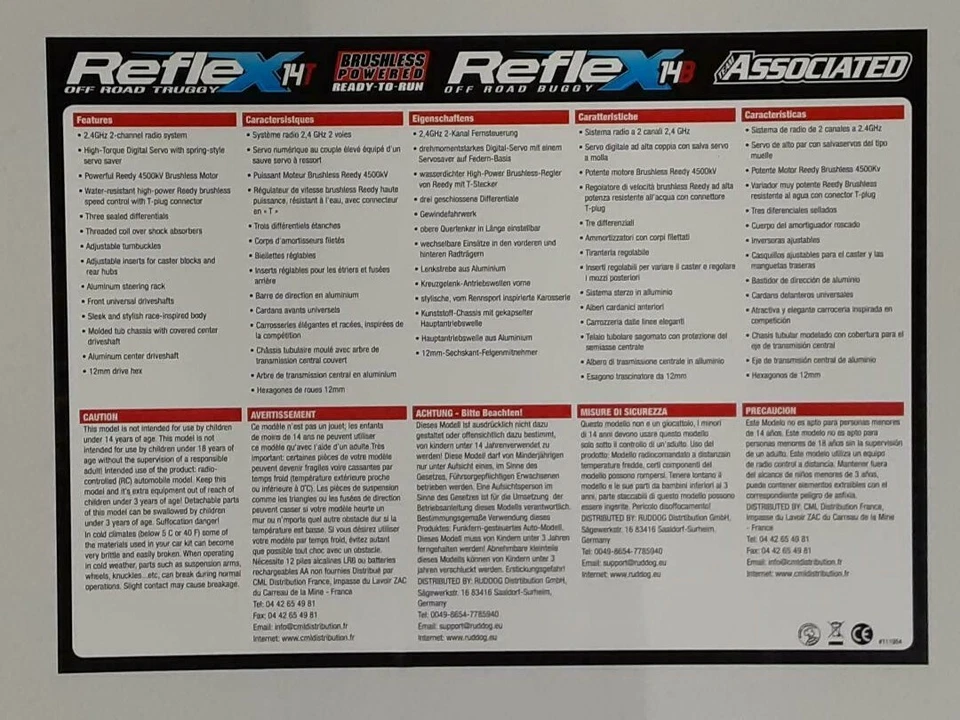 Team Associated Reflex 14T RTR 1/14 Scale 4WD Truggy 20176 New!! - Image 3 of 4