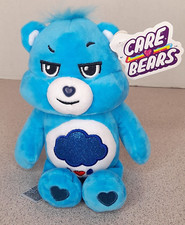 Care Bears 9" Inch Grumpy Bear With Glitter Belly Badge And Eyes