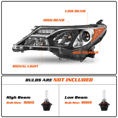トヨタ・ＲＡＶ４ 左ヘッドライト USヘッドライト 2019-2021トヨタRAV4ブラックベゼルLEDヘッドライト
