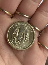 Gold James Madison dollar coin from 1809 to 1817.  (Uncirculated) 