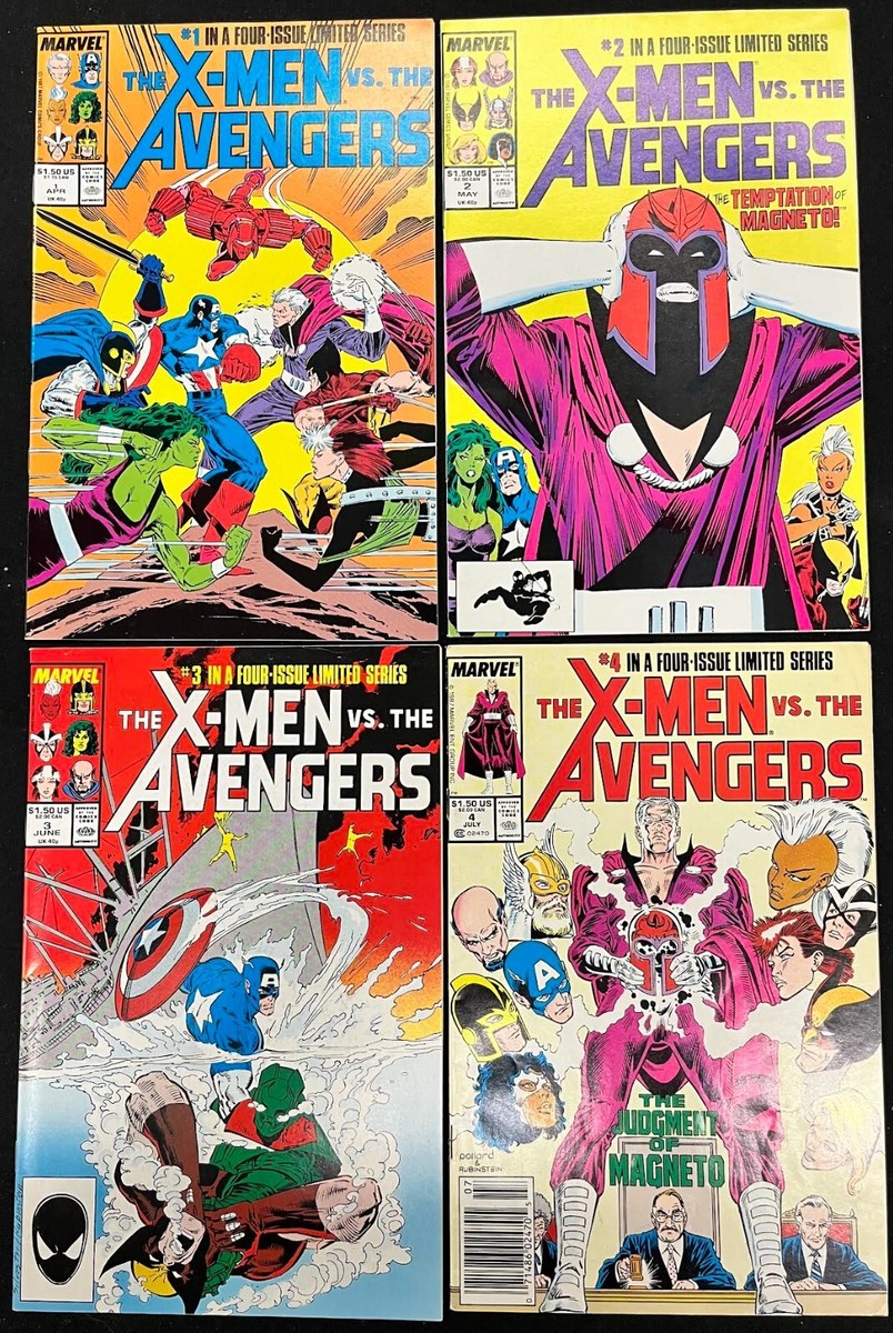 The X-Men Vs. the Avengers 1-4 (Marvel Comics 1987) Complete Set