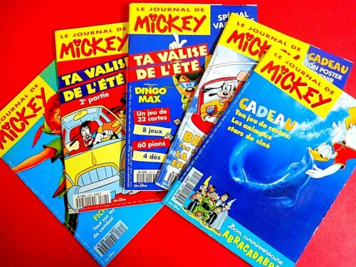 Paket 25: 5 x französische Micky Maus / Le Journal de Mickey / Jahr 1996 * Z 1-2 - Bild 1 von 4