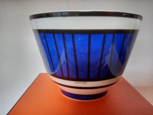 Hermes Bleus d'Ailleurs Bowl blue dinnerware cup plate No.3 - Picture 5 of 9