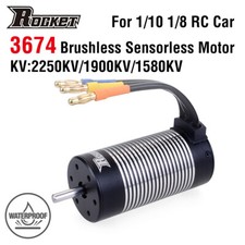 Rocket 3674 Motore Brushless Senza Sensore 2250KV 1900KV 1580KV per 1/8 1/10 RC Auto
