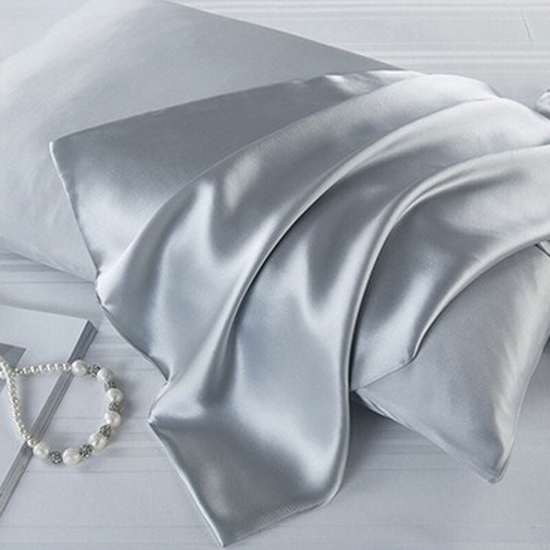 100 Both Sides Mulberry Genuine Grade 6A Silk Slip Pillowcase Luxury