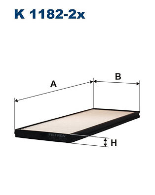 Filtron K 1182-2X Filter, Innenraumluft FÜR Hyundai-image
