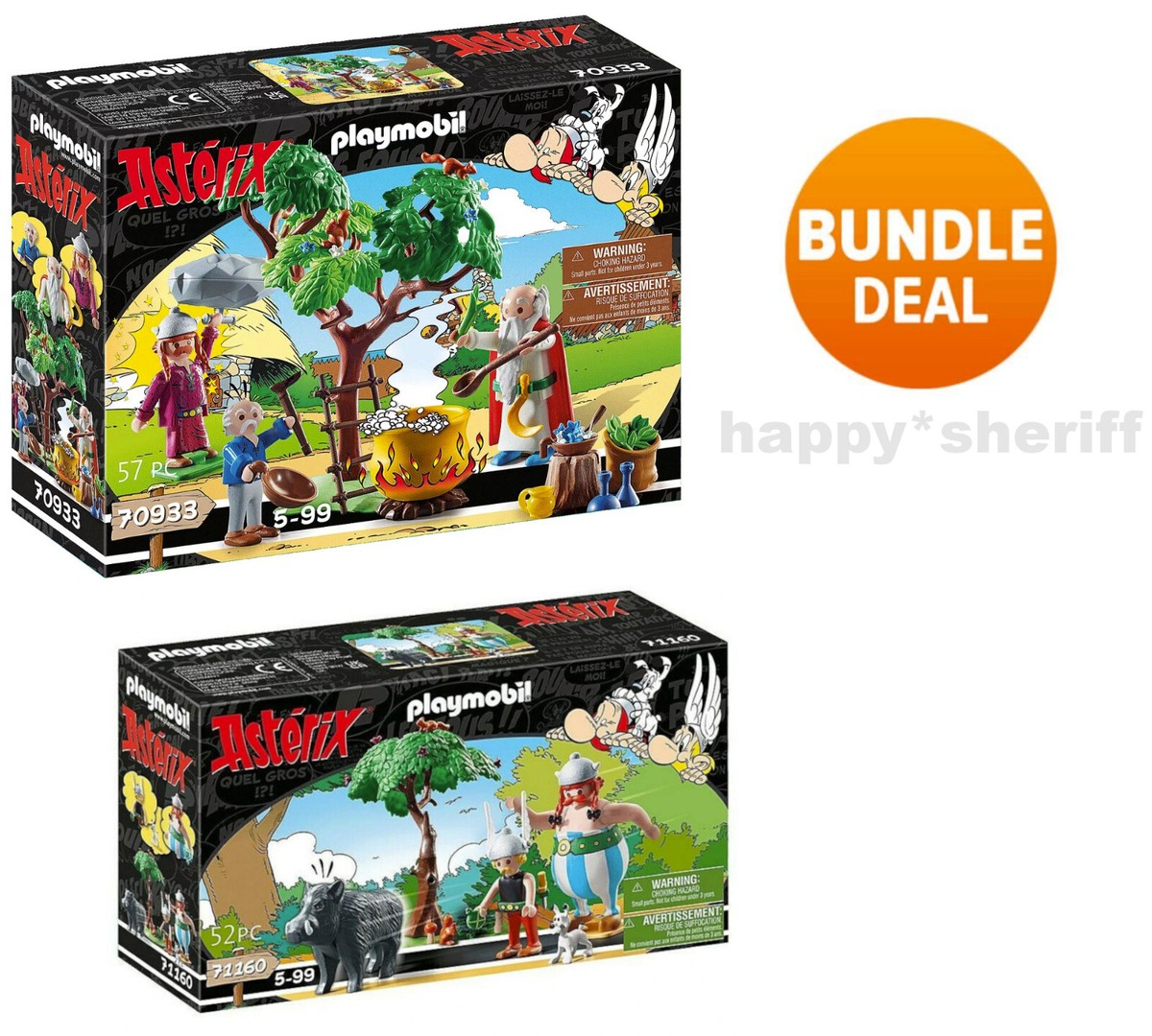 Playmobil Sets 70933 Panoramix Druid Getafix and 71160 Asterix