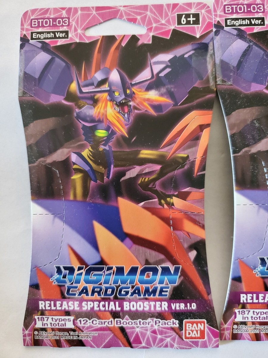 Digimon Card Game Release Special Booster Card Packs Version 1.0 English BT01-03 | eBay Digimon Card Game Release Special Booster Card Packs Version 1.0 English BT01-03 | eBay