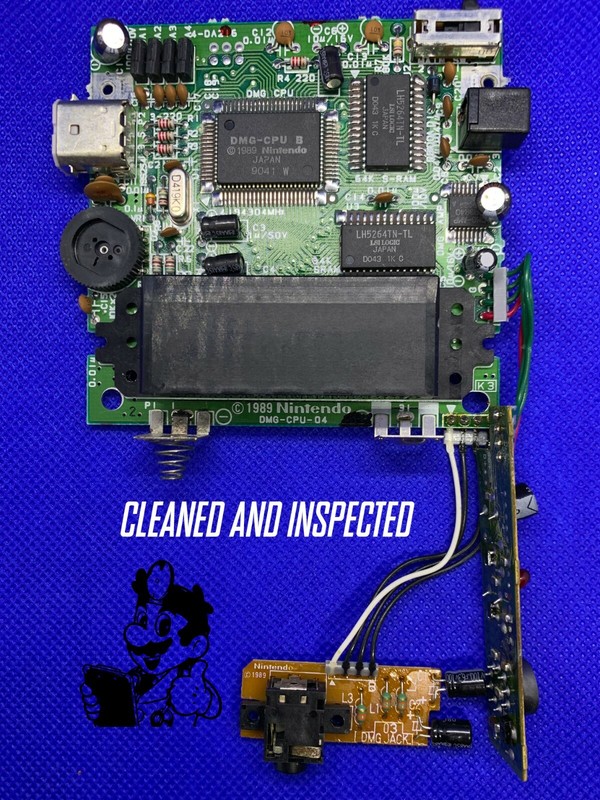 Original Nintendo Gameboy Game Boy DMG-01 Back CPU Motherboard - Fully Tested