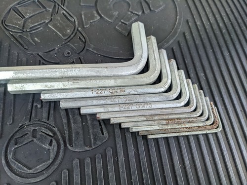 #am976 Snap On Tools 11 Piece SAE Hex Key / Allen Wrench Set - Picture 6 of 8
