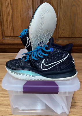 リ*ン様 Nike Kyrie 7 Black Blue Nike Kyrie 7 Black Blue Men's - CQ9326-007/CQ9327-007 - US