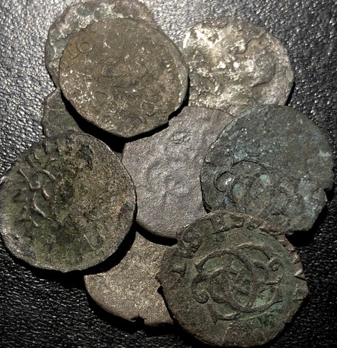 Random 1597-1628 Italy Duchy of Savoy 1/2 Soldo Carlo Emanuele I Silver Coin