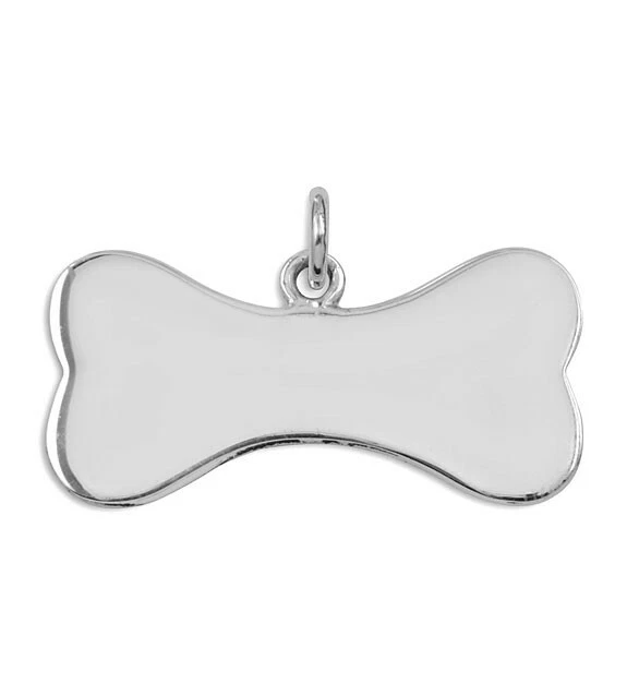 Sterling silver clearance dog bone necklace