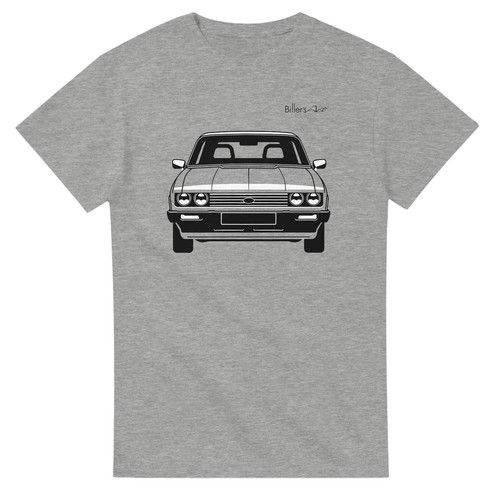 Ford Capri MK3 T-Shirt Front View super cool handbedruckt - Bild 11 von 11