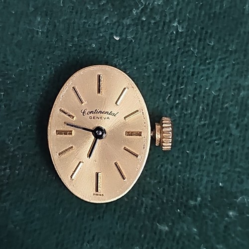 Vintage Continental Geneva Manual Watch Movement 17j 13mm C70 - Picture 1 of 6