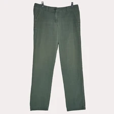 Cabi Straight Leg Womens Woven Pants Khaki Green Olive 6