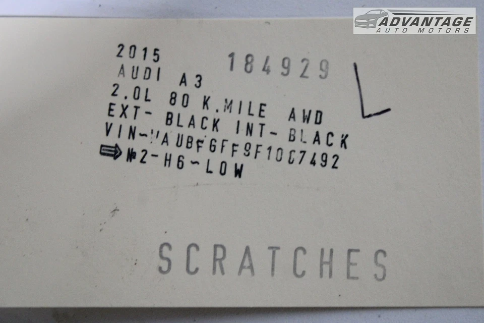 AUDI A3 QUATTRO 2015-2020 LADO IZQUIERDO DEBAJO DE LA CARROCERÍA CUBIERTA PROTECTOR CONTRA SALPICADURAS OEM Foto 4 de 4