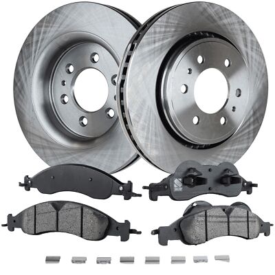 Front Brake Disc and Pad Kit for 2007-2009 Ford Expedition, Lincoln Navigator,